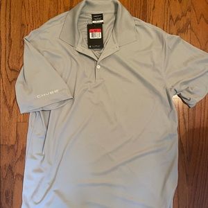 Nike Men’s Grey CHUBB DRI-fit golf polo